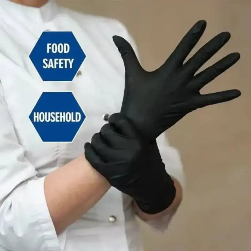 Black Nitrile Gloves 5 Mill 1000PCs (1 on sale Case)