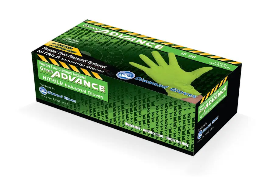 Disposable Glove Diamond Nitrile Grip Gloves 8 Mil
