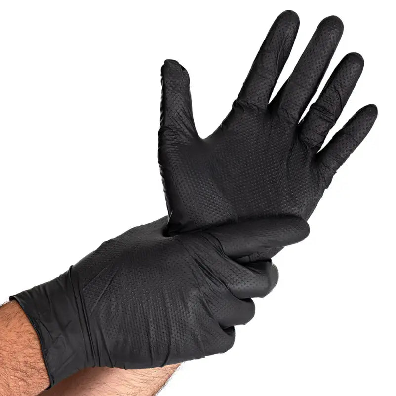 Disposable Gloves Diamond Black Nitrile Exam Gloves