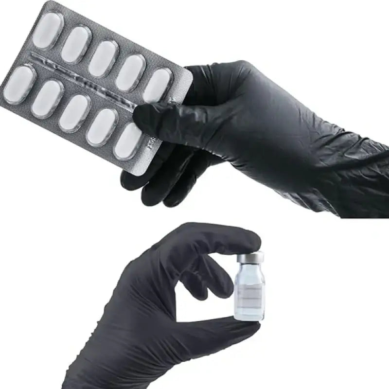 メンテナンス CARBON COLLECTIVE - Nitrile Gloves 50pc Disposable Gloves GP Craft Black Nitrile Exam Gloves