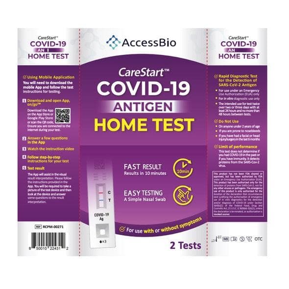 CareStart- COVID-19 Antigen Home Test - Cetrix Technologies LLC