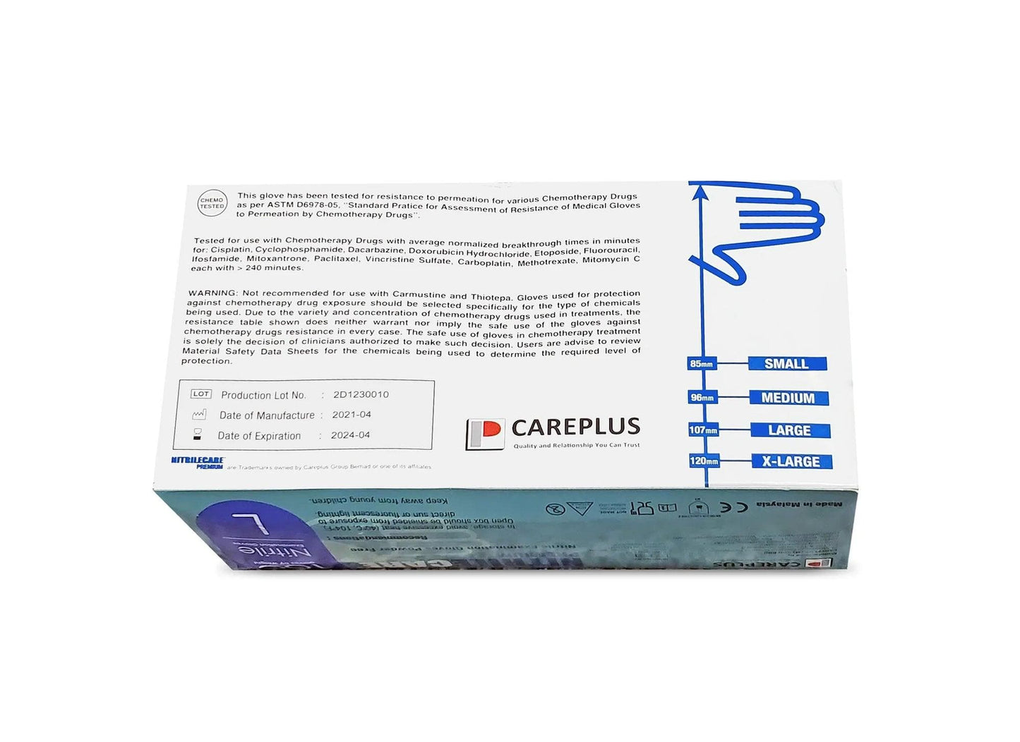 NitrileCare Premium Blue Exam Gloves (6 Mil), 1000 Gloves/Case CE3098NB - Cetrix Technologies LLC