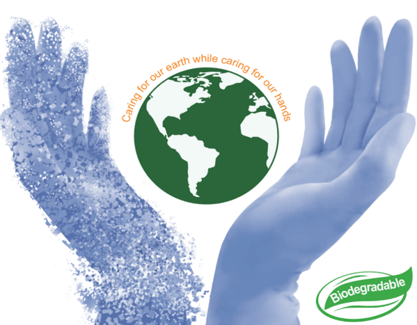 Medispo Bio-Nitrile Biodegradable Exam Gloves (3 Mil), 1000 Gloves/Case - CMEBIO - Cetrix Technologies LLC