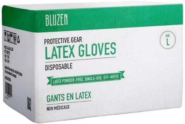 BLUZEN Disposable Latex Gloves (6.3 Mil), 1000 Gloves/Case - CLANE4 - Cetrix Technologies LLC