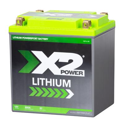 X2Power X2P30 800A Pulse Cranking Lithium Powersport Battery for ATV UTV Adventures