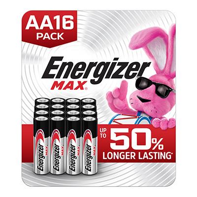 Energizer Max AA Alkaline Batteries 16-Pack: Long-Lasting, Leak-Proof Power