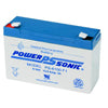 Durable Power Sonic 6V 12Ah AGM SLA Battery with F1 Terminals & 5-Year Life