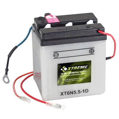Xtreme 6V Flooded Powersport Battery: Reliable Starting Power for Motorcycles, ATVs