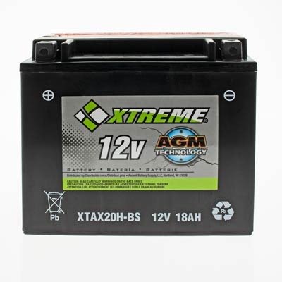 Xtreme 20H-BS 12V 310CCA AGM Powersport Battery: Spill-Proof, Maintenance-Free Performance