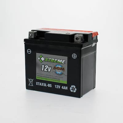 Xtreme 5L-BS High-Performance 12V 70CCA AGM Powersport Battery for ATVs Motorcycles