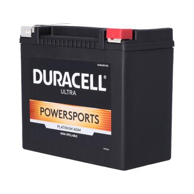 Duracell Ultra 20HL-BS 12V 310CCA AGM Powersport Battery for Reliable Starts