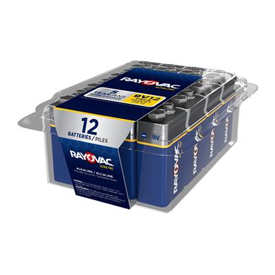 Rayovac UltraPro 9V Alkaline Batteries 12-Pack: Dependable Industrial Commercial Power