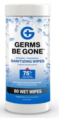 Germs Be Gone 8oz 75% Alcohol Sanitizer with Pump (Wipes)