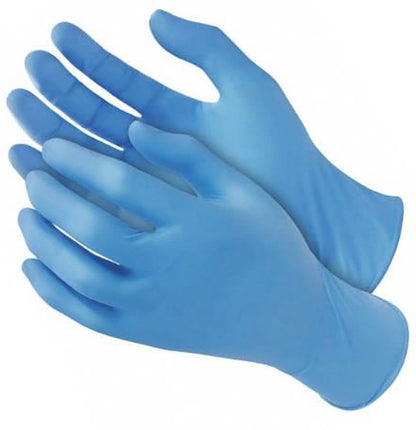 Hepro 4 mil Blue Nitrile Powder-Free Gloves 1000 Gloves/Case - CHNB4