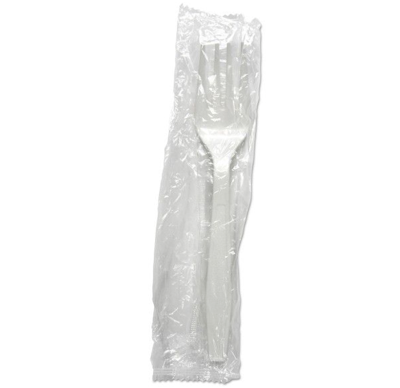White PP 5.6g Fork Wrapped, 1000pcs wrapped/ctn
