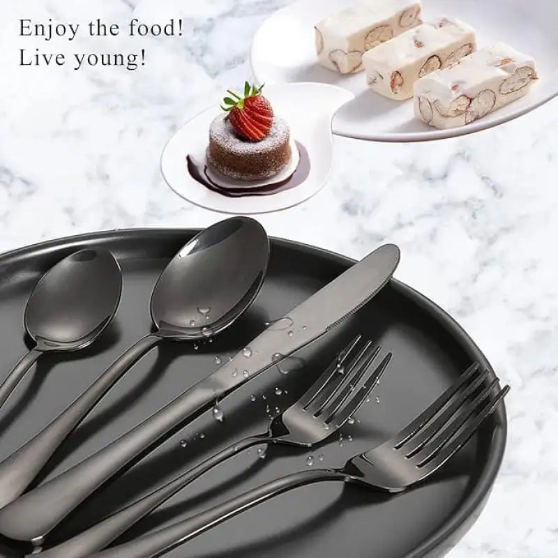 Black PP 5.3g Soupspoon 1000pcs Bulk/Bag/Ctn - Cutlery