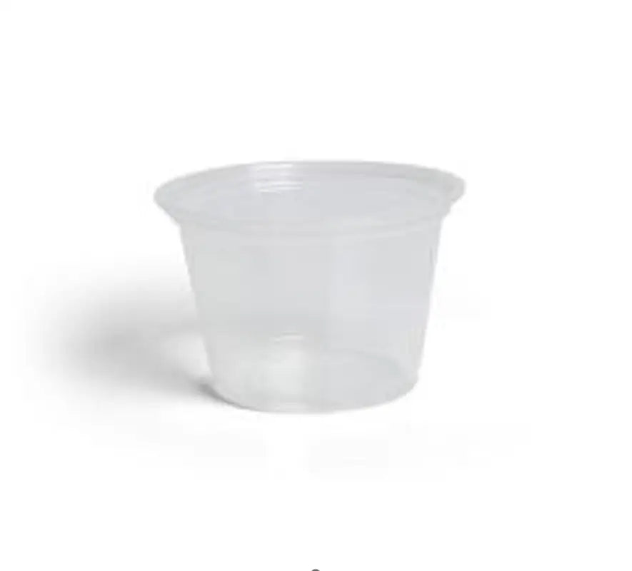 Clear Portion Cups 5.5oz - Poly Translucent Portion Cup Lids - Foodservice Disposables