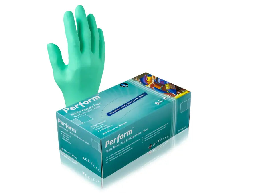 Disposable Gloves Aurelia Perform Test Examination Nitrile Gloves 2.5 mil CAUGR35 - Gloves