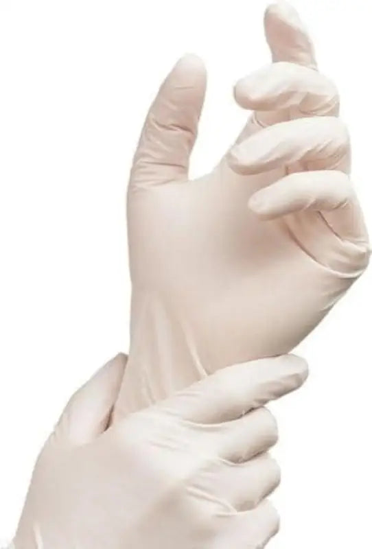 Disposable Gloves Diamond Latex Glove Powdered White CDLP50 - Gloves