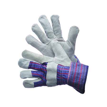 Major Gloves 30-1890 Work Gloves with Starched Safety Cuff Large