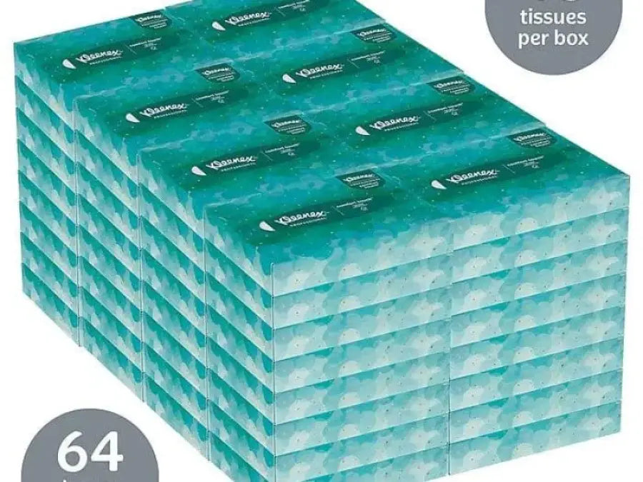 Kleenex Junior Facial Tissue 2-ply 48 Tissues/Box 64 Boxes/Pack C2723095