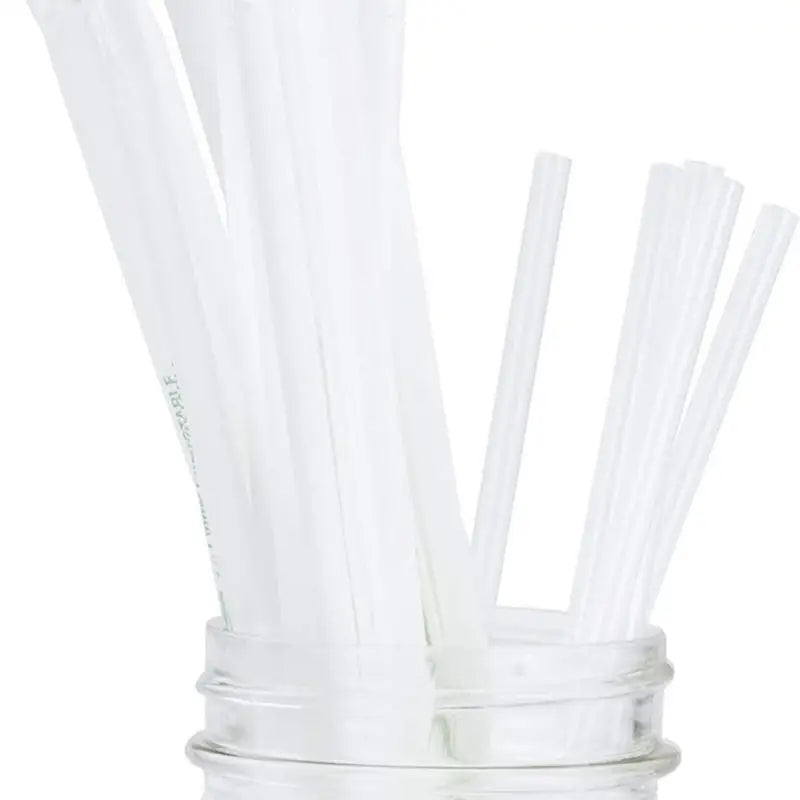 Paper-Wrapped Clear 5.75’’ Straight Straws 5 mm Diameter - Foodservice Disposables