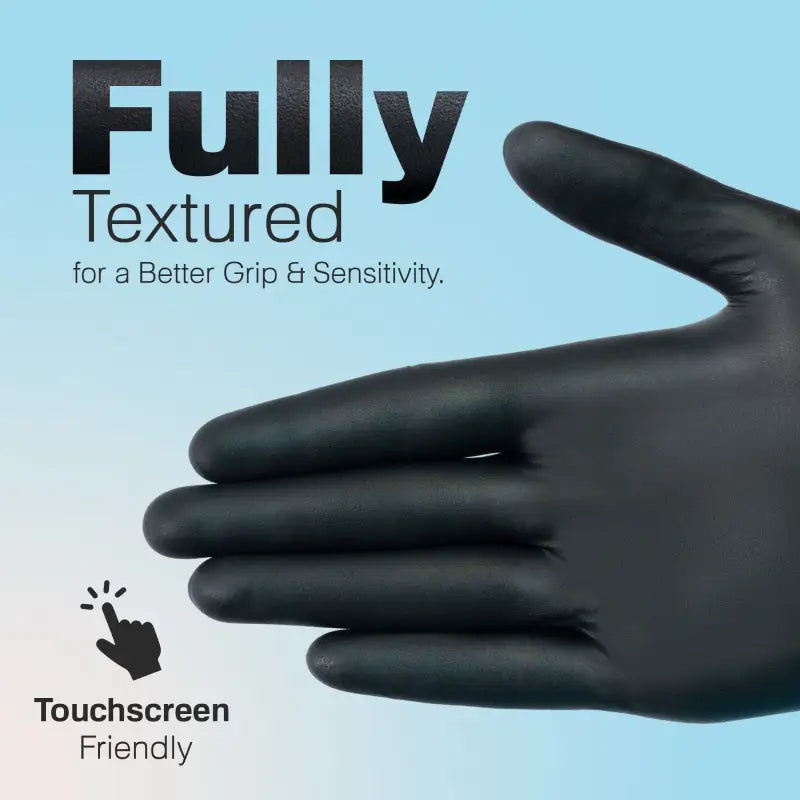 Raxwell Gloves Black 5.5 mil Nitrile Exam Gloves