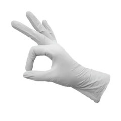 White Disposable Gloves Diamond - Nitrile Exam Gloves