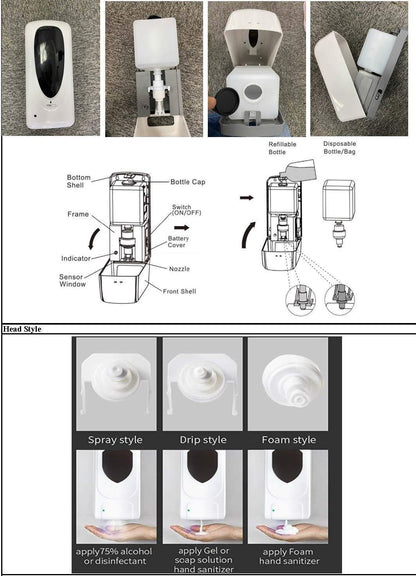 Automatic Hand Sanitizing Dispenser - Desktop - Cetrix Technologies LLC