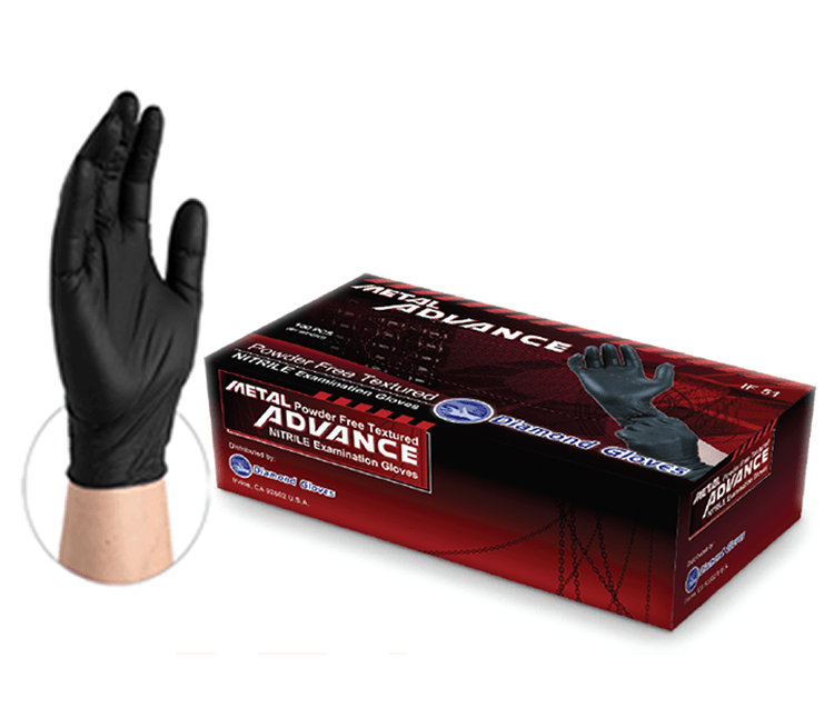 Diamond Black Nitrile Examination Gloves, (5 Mil), 1000 Gloves/Case - Cetrix Technologies LLC