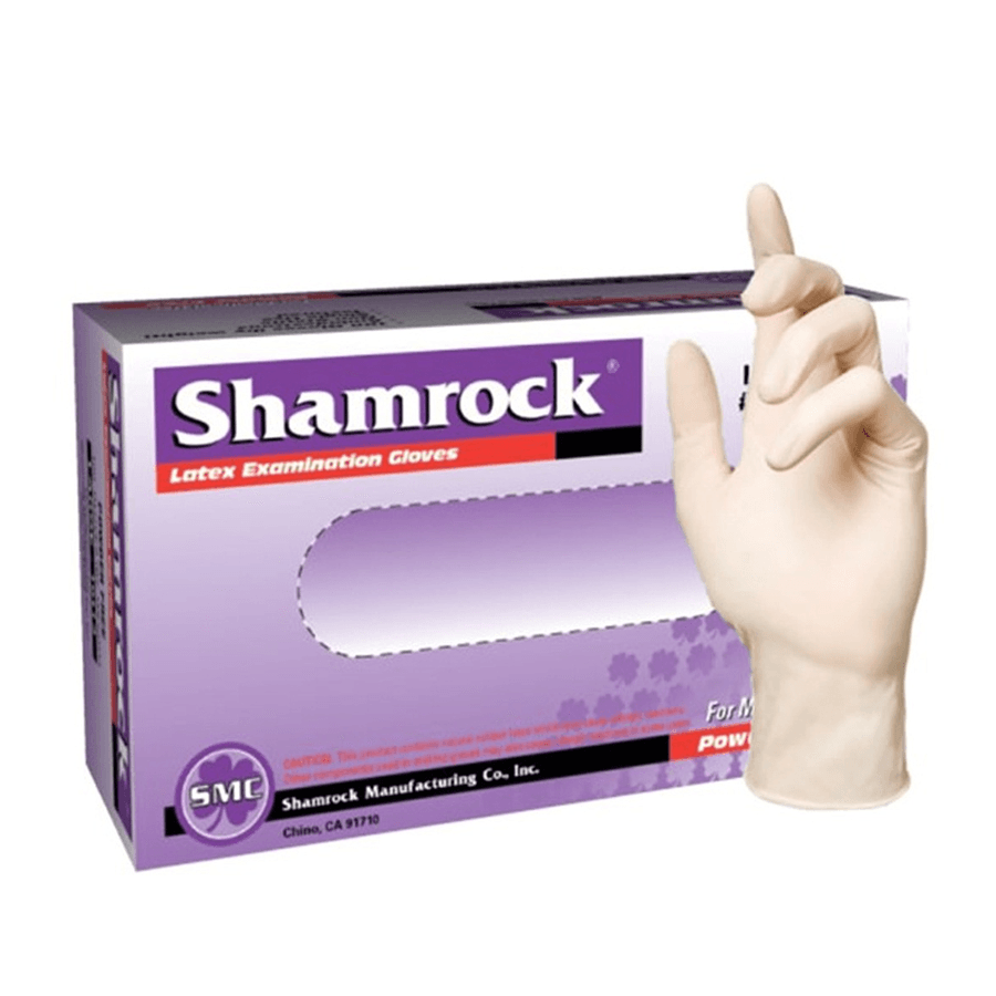 Shamrock Latex Exam Disposable Glove, (5 Mil), 1000 Gloves/Case CEFM1294 - Cetrix Technologies LLC