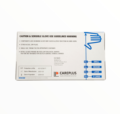 NitrileCare Premium Blue Exam Gloves (4 Mil), 1000 Gloves/Case CE3020NB - Cetrix Technologies LLC
