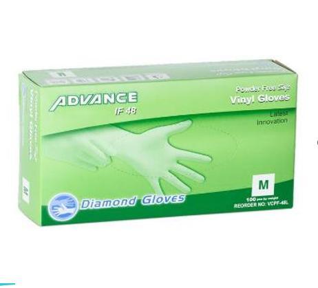 Diamond Advance Clear Vinyl Gloves (4 Mil), 1000 Gloves/Case - CDVCPF - Cetrix Technologies LLC