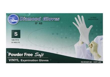 Diamond Advance Clear Vinyl Exam Gloves (4 Mil), 1000 Gloves/Case - CDVEPF - Cetrix Technologies LLC