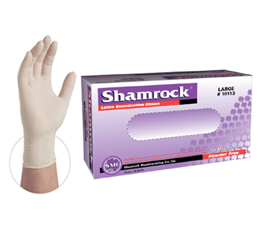 Shamrock Latex Exam Disposable Glove, (5 Mil), 1000 Gloves/Case CEFM1294 - Cetrix Technologies LLC